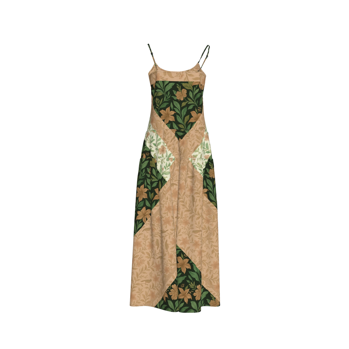 MULTIPRINT EGLATINE MAXI DRESS
