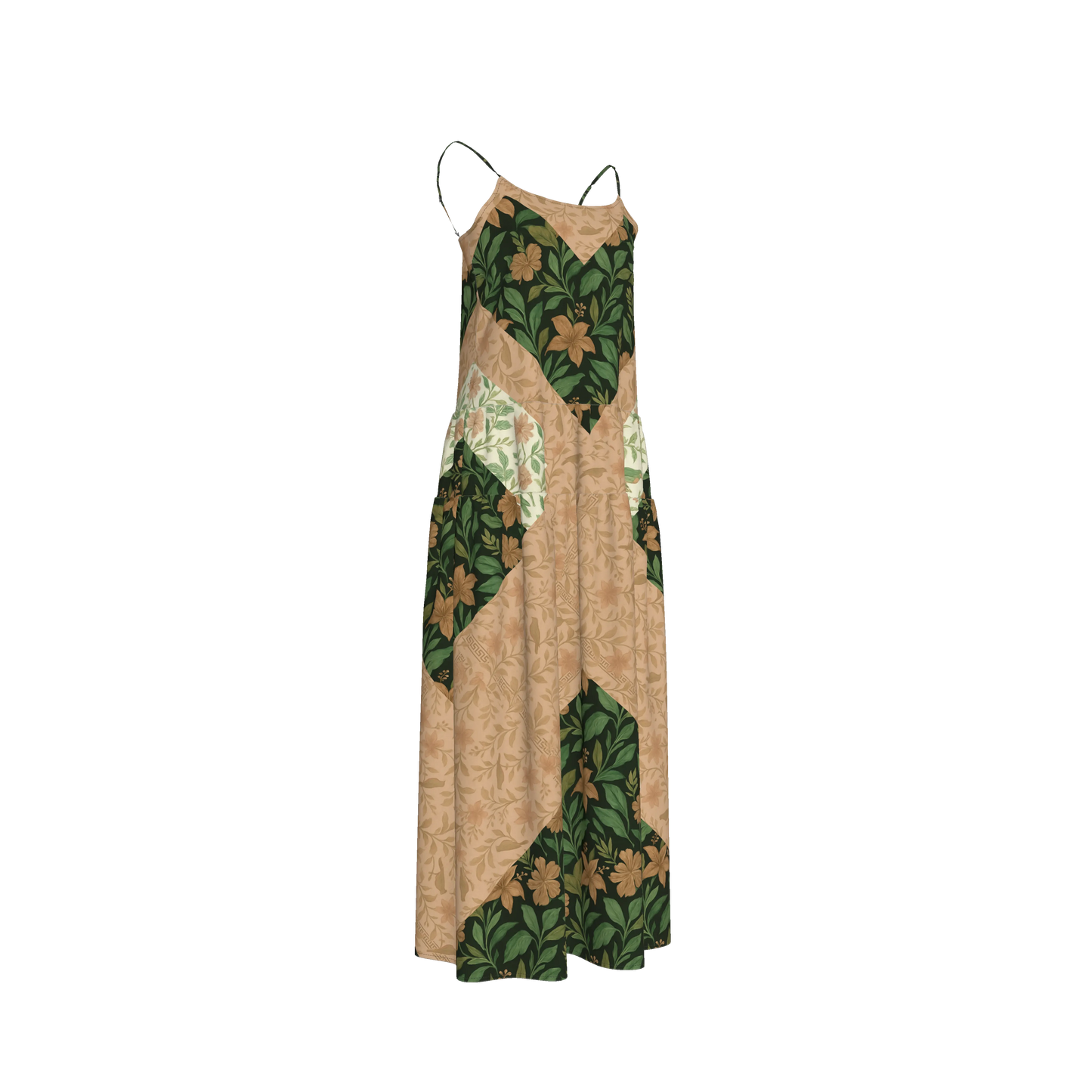 MULTIPRINT EGLATINE MAXI DRESS