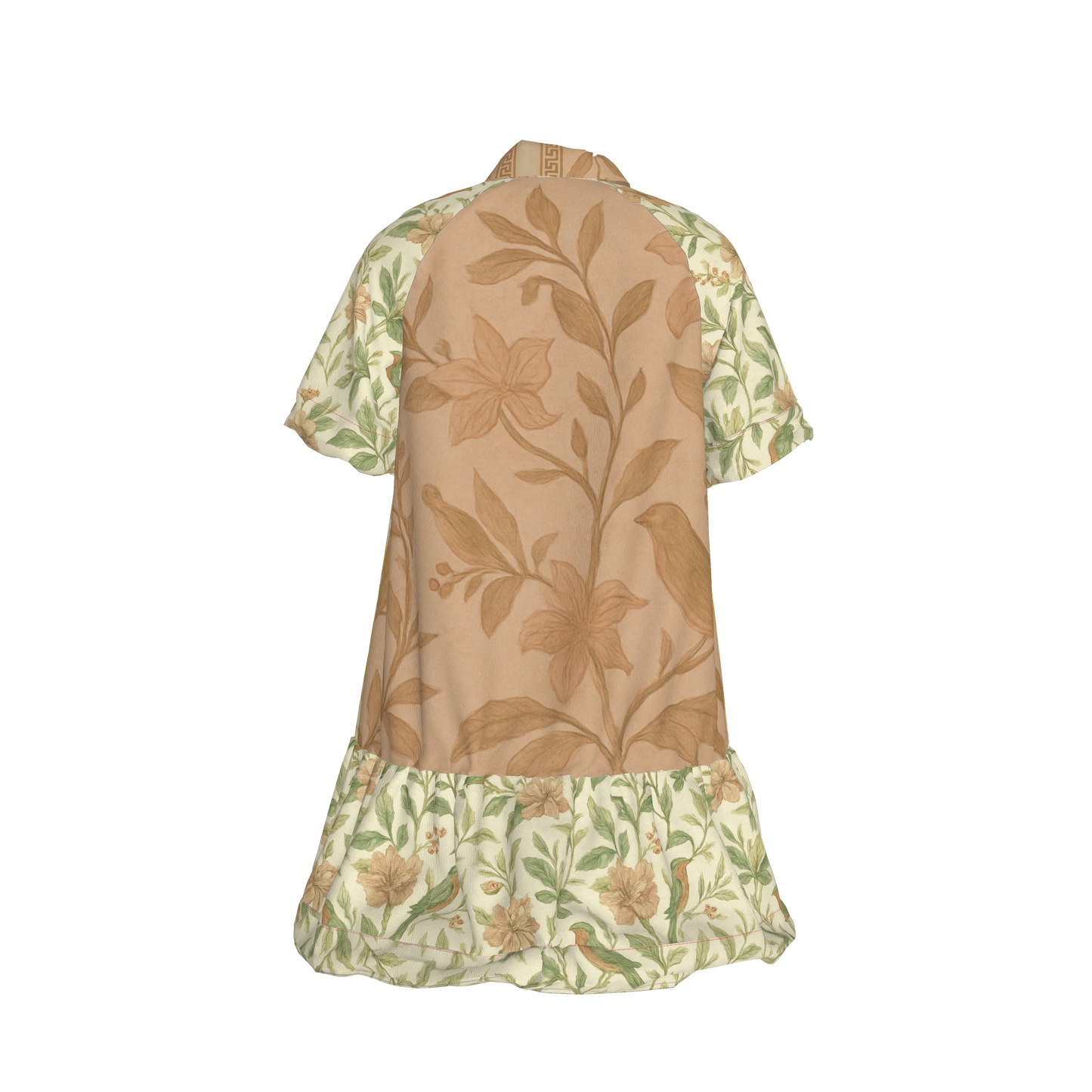MULTIPRINT SHORT SHIRT DRESS