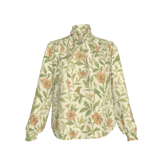 BIRDS BOW BLOUSE