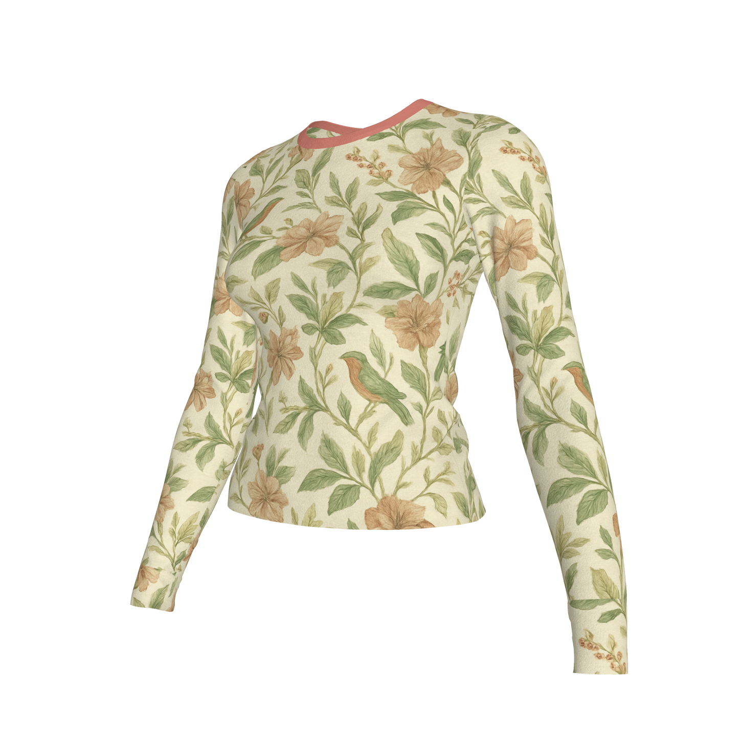 FLORAL LONG SLEEVE T SHIRT